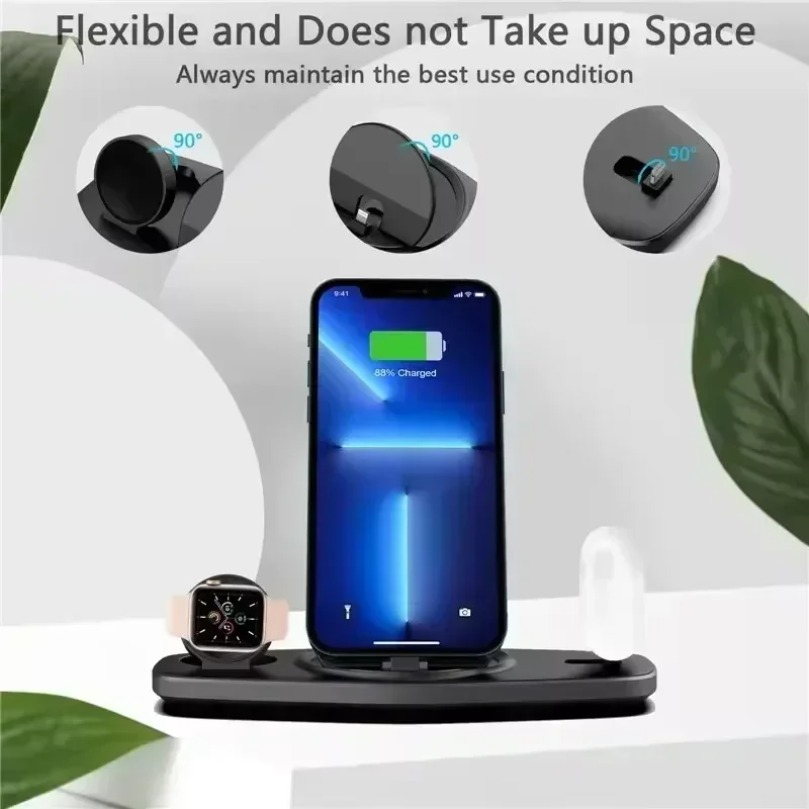3 In 1 Fast Wireless Charger C - Smartwatch X12 ulasan dan harga