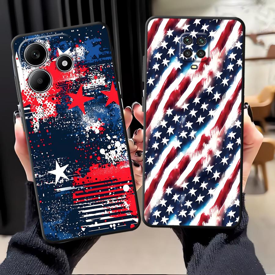 Flowing Stars Stripes Case for - Xiaomi Redmi Note 13 ulasan dan harga