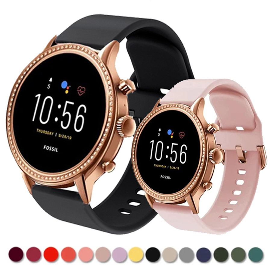 Silicone Strap For Fossil Wome - Fossil Smartwatch Accessories ulasan dan harga