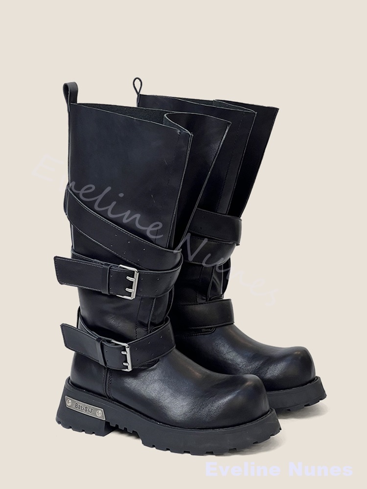 Wide-legged Belt Buckle Thick- - Leather Classic Strap ulasan dan harga